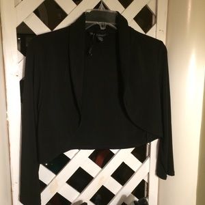 Frank Lyman size 12 bolero jacket black